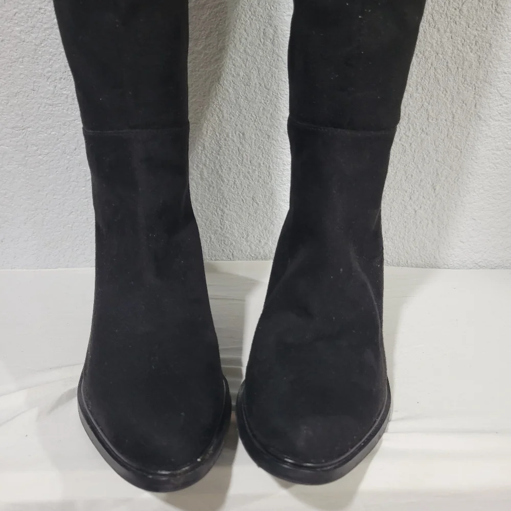 Seychelles Paradise City Leather Over the Knee Boots Black 7